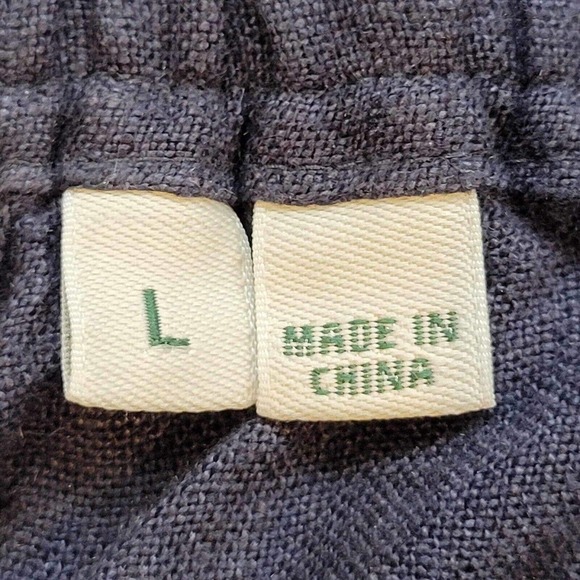 Orvis Womens Bermuda Shorts Linen Drawstring Resort Size Large Blue Gray - Picture 5 of 10